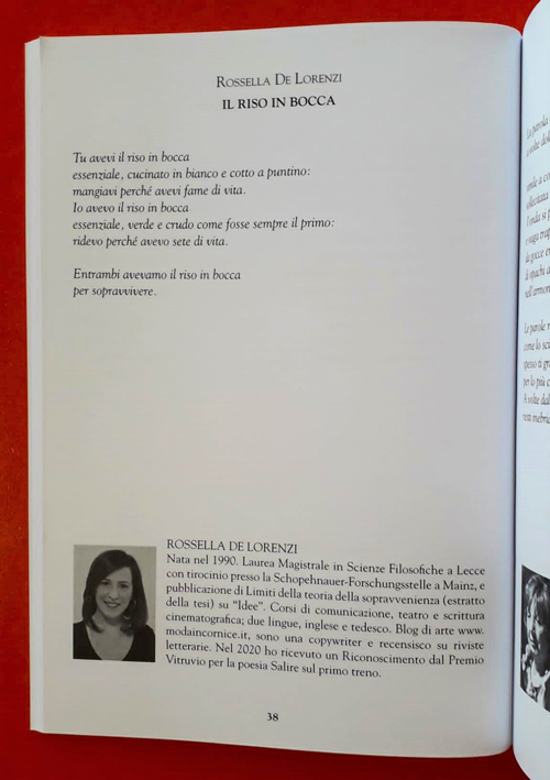 Premio Vitruvio Lecce Antologia Poesia Rossella De Lorenzi
