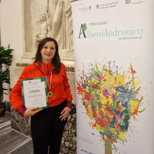 Premio Alberoandronico in Campidoglio – Diploma di Merito come Autrice selezionata per il testo di una mia canzone